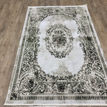 04641B CREAM/D.GREEN DECO