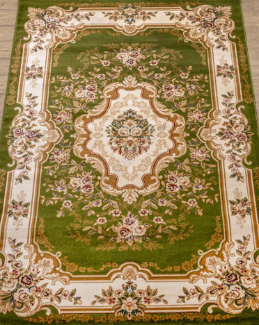 Ковер российский 20606-22111 Акварель (PP Heatset Высокоплотный, зеленый)