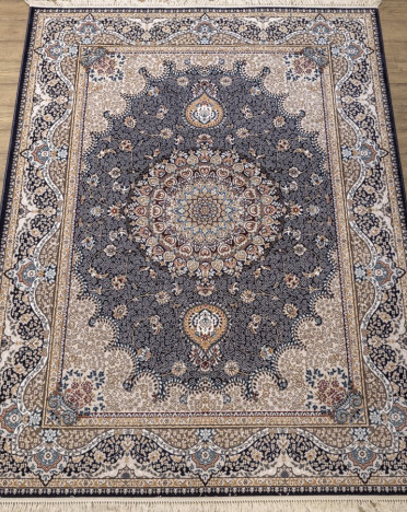 Ковер российский 29202-22833 Семеркант (PP Heatset Высокоплотный, бежевый, синий)