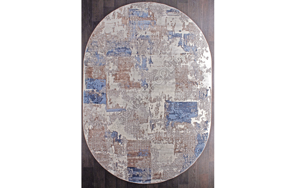 Ковер 03857A - BLUE / BLUE - Овал ARMINA