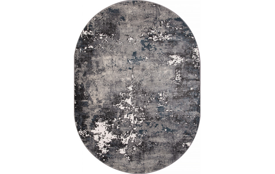 Ковер D996 - GRAY - Овал - коллекция ATLANTIS