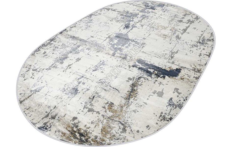 Турецкий ковер Regnum 37379A OVAL BLUE / L.GREY