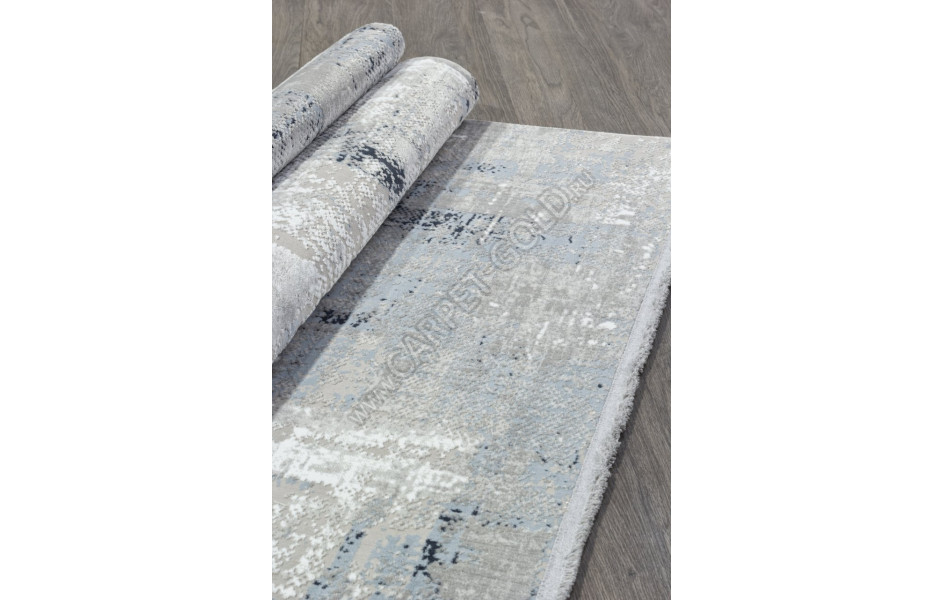 Ковер C288AH - GREY / L.BLUE - Прямоугольник - коллекция LORENZO