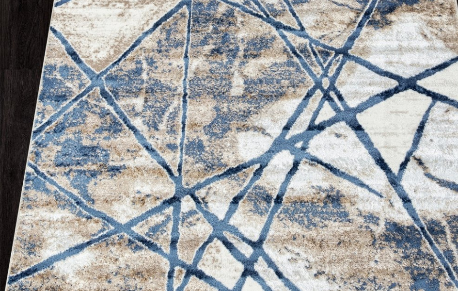 Ковер O1702 - 630 CREAM / BLUE - Прямоугольник - коллекция ANTEP