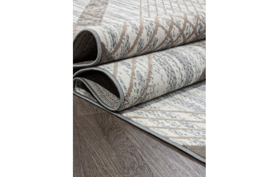 Ковер F351 - CREAM-BLUE - Прямоугольник - коллекция SIERRA